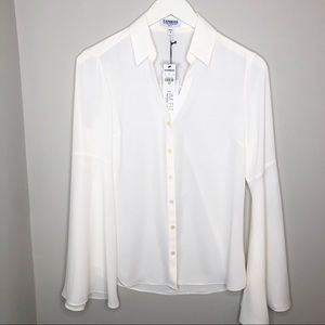 Express slim fit portofino shirt flare sleeves NWT
